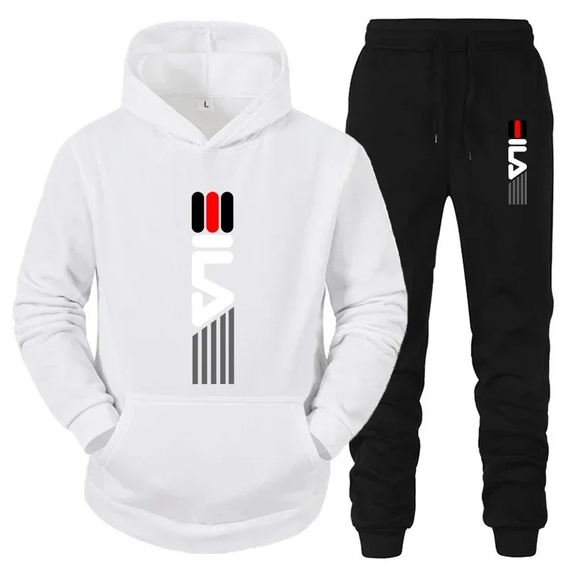 Outdoor Sports Outfit - Setelan Olahraga Pria Hoodie Sweatshirt+Celana Panjang