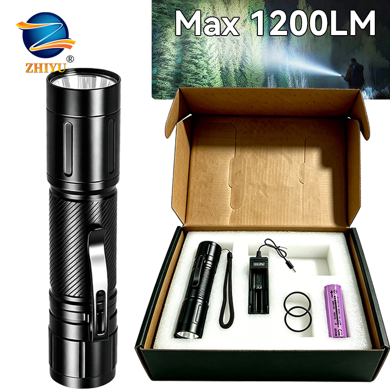 Outdoor Spotlight - Senter LED Fokus Tetap 1200LM, Lampu