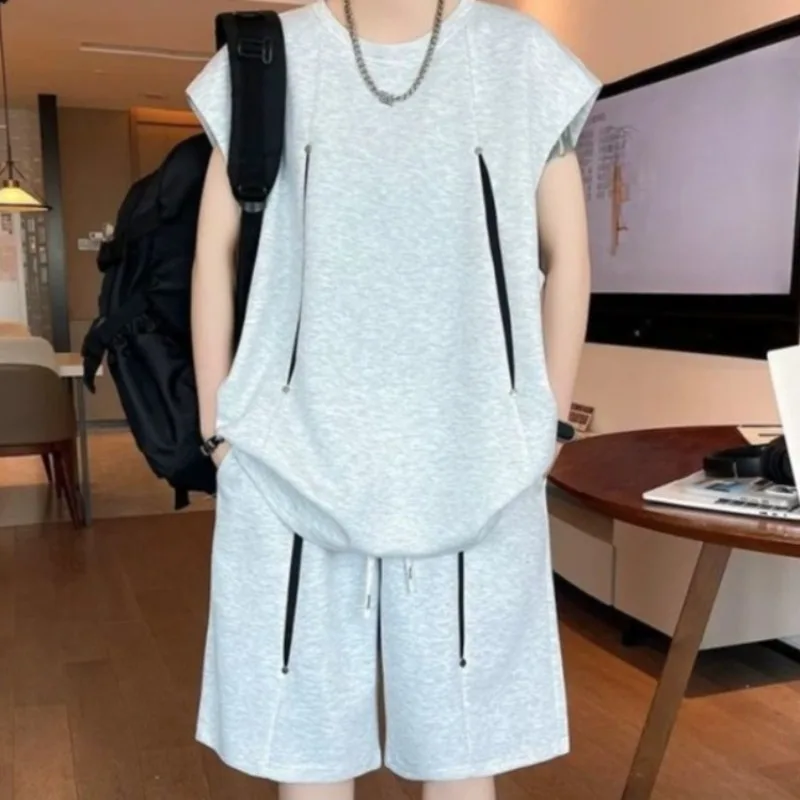 Outdoor Sports Outfit - Kaus Tanpa Lengan Pria Ringan Musim