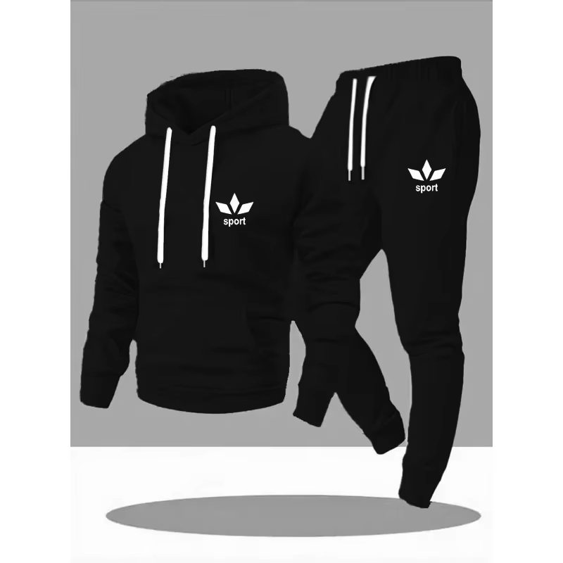 Outdoor Sports Leisure - Setelan Olahraga Kasual Pria 2026, Hoodie