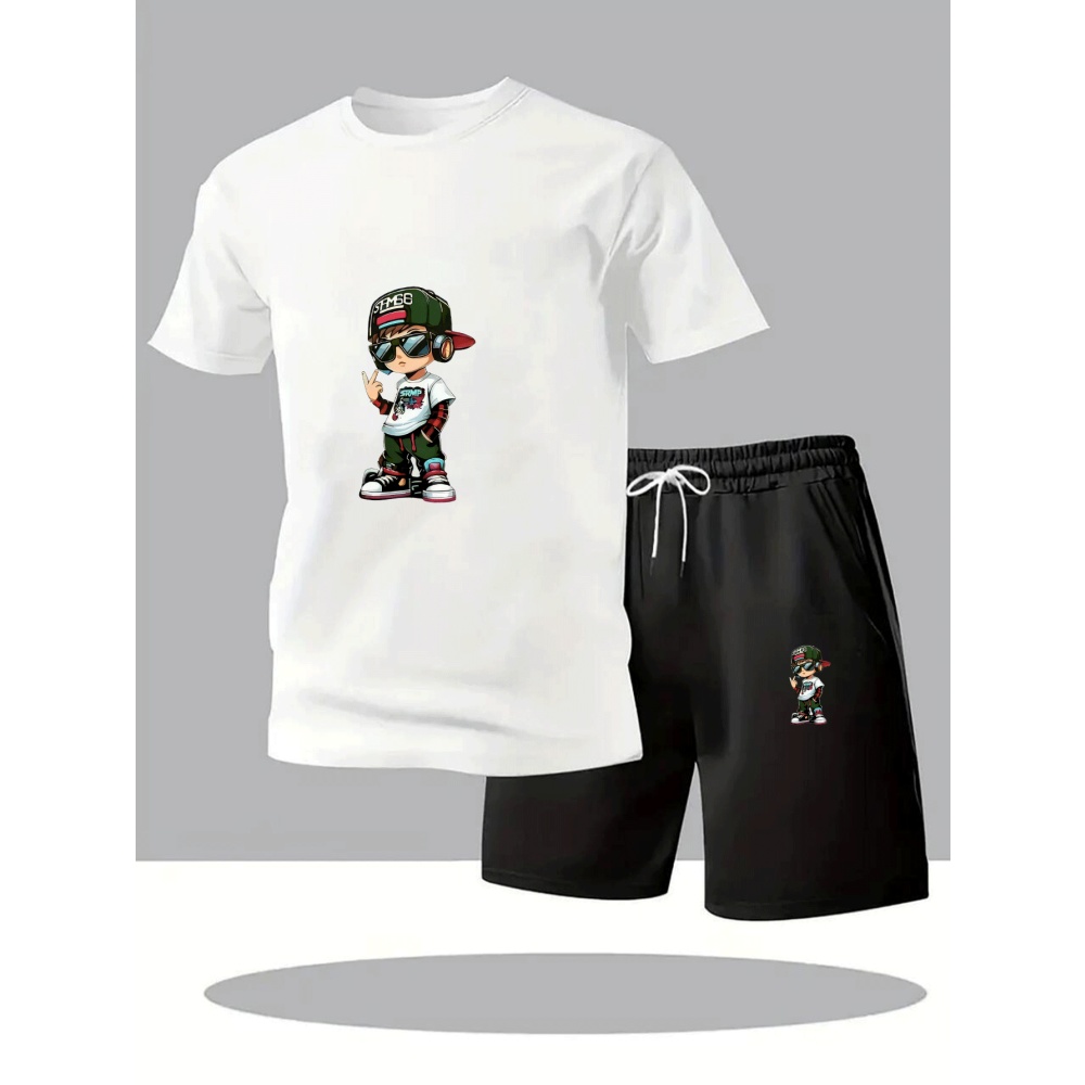 Outdoor Sports Outfit - Promo Musim Panas Set Kaos Lengan