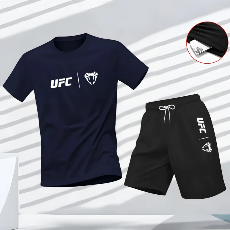 Outdoor Sports Outfit - Set Kaos Lengan Pendek dan Celana