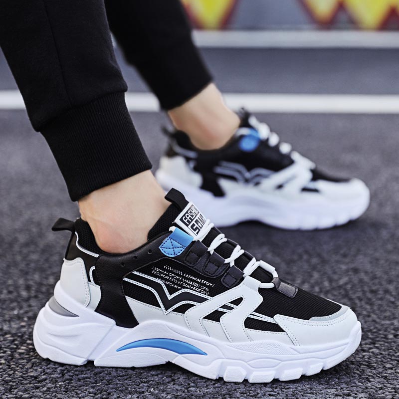 Outdoor Sport Outlet - Ukuran Besar Chunky Tinggi Pria Sneakers