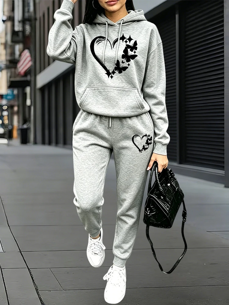 Outdoor Sports Outfit - 2026 Setelan Olahraga Wanita Terbaru Hoodie