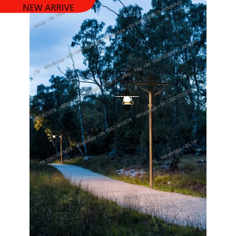 Outdoor Spotlight - Lampu taman retro tenaga surya Lampu