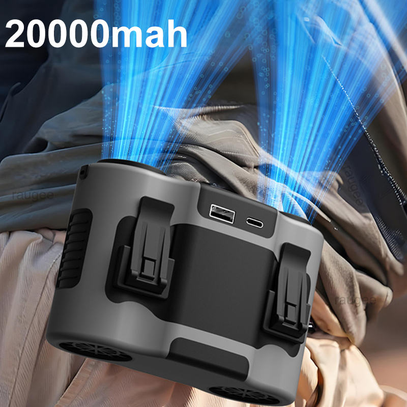 Outdoor Sport Outlet - Kipas Pinggang 20000Mah Kipas Klip Portabel