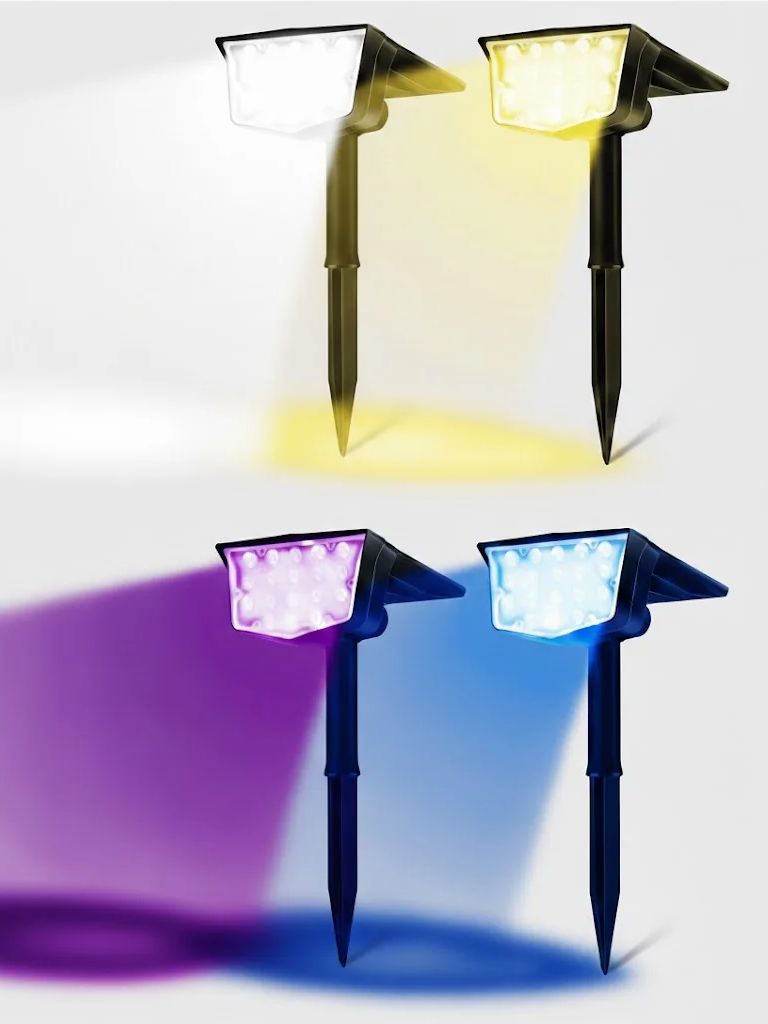 Outdoor Spotlight - 2 Buah Lampu Sorot Tenaga Surya