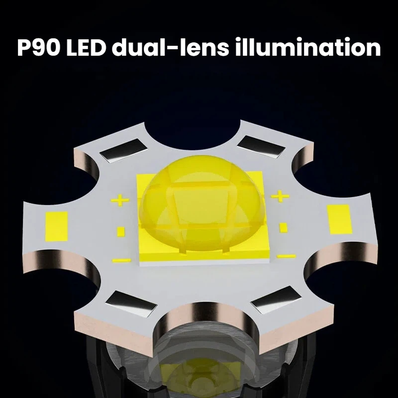 Senter LED P90 berdaya tinggi  - Outdoor Spotlight ulasan dan harga