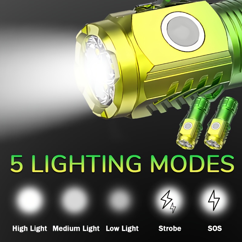 Senter Mini 3LED dengan Klip P - Outdoor Spotlight ulasan dan harga